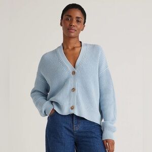 Quince Light Blue Women's Cardigan